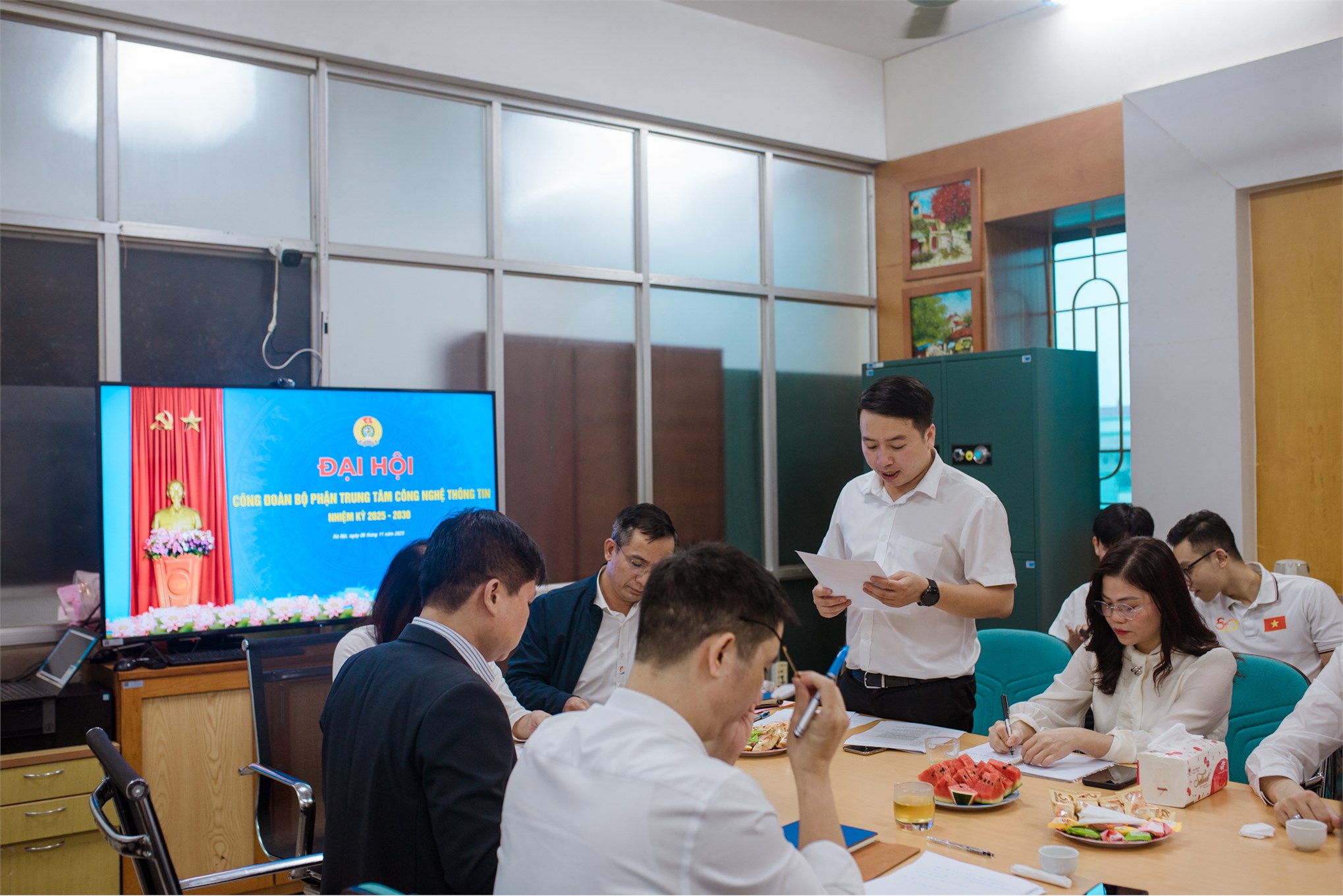 Đại hội Công đoàn bộ phận Trung tâm Công nghệ thông tin nhiệm kỳ 2025 - 2030